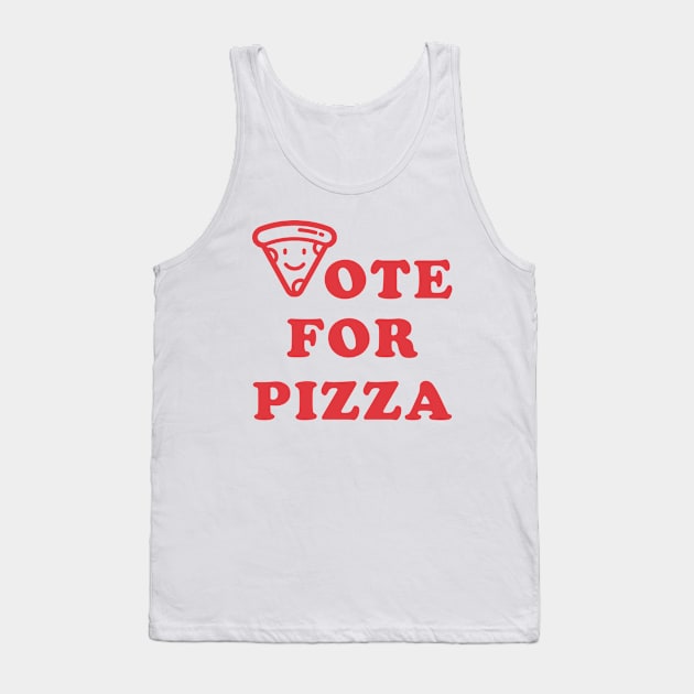 Vote for Pizza Tank Top by Electrovista